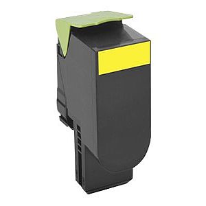 Lexmark 801SY 80C1SY0 YELLOW REMANUFACTURED IN CANADA 2000 PAGE YIELD Toner Cartridge for CX31